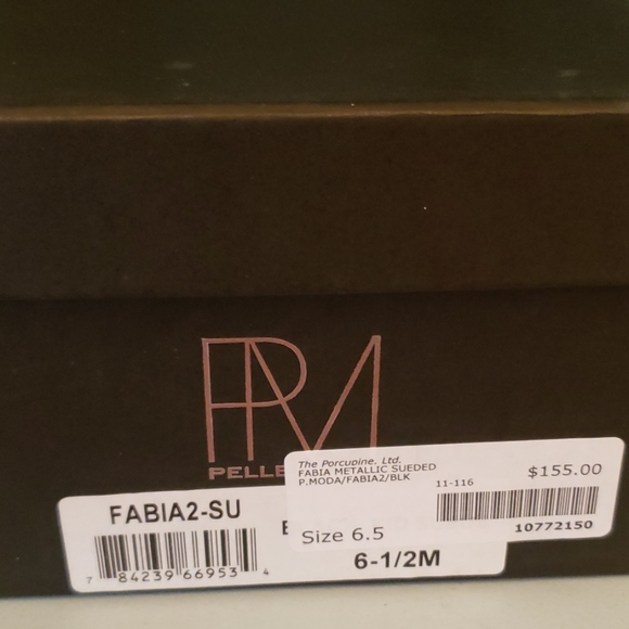 New Pelle Moda Fabia Open Toe Black 2.5" Heels - Picture 2 of 8